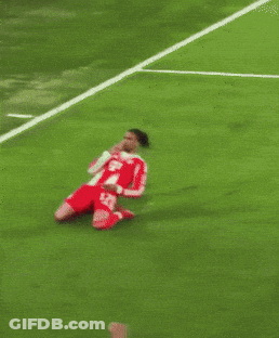 A Group Of Soccer Players Are Kneeling On The Field In Front Of A Banner That Says Heineken GIF