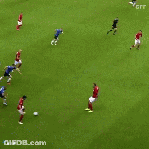 A Group Of Soccer Players Are On A Field With The Letters Vtb On The Bottom GIF