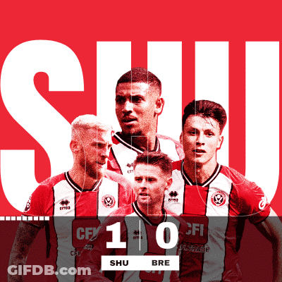 A Group Of Soccer Players Are Standing In Front Of A Red Background With The Number 110 On It GIF