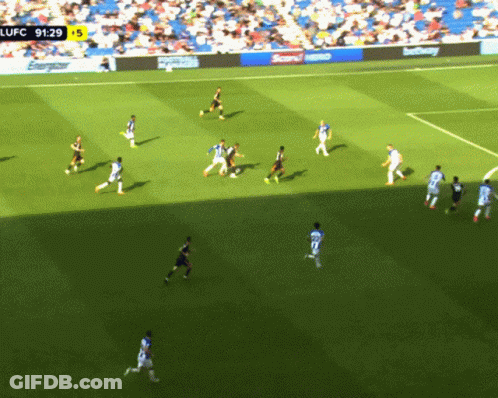 A Group Of Soccer Players On A Field With A Score Of 91-29 GIF