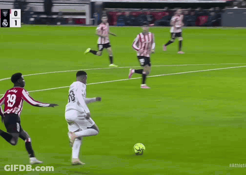 A Group Of Soccer Players On A Field With One Wearing A Number 18 Jersey GIF