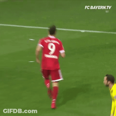 A Group Of Soccer Players On A Field With One Wearing A Number 9 Jersey GIF