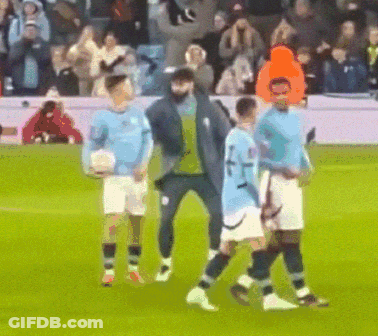 A Group Of Soccer Players On A Field With One Wearing A Shirt With The Number 7 On It GIF