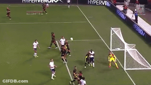 A Group Of Soccer Players On A Field With One Wearing The Number 2 Jersey GIF