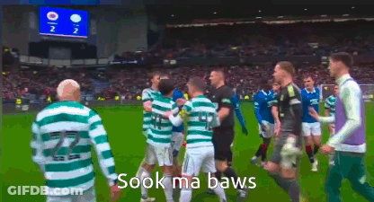 A Group Of Soccer Players On A Field With The Words " Sook Ma Baws " On The Bottom Right GIF