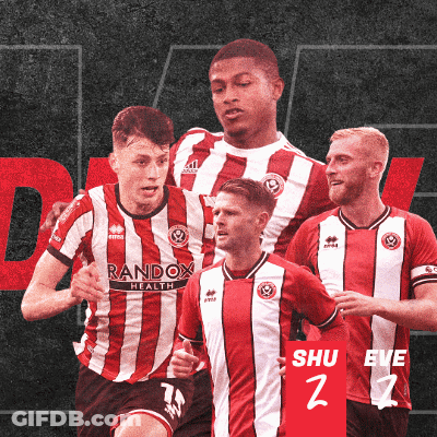 A Group Of Soccer Players Wearing Red And White Jerseys With Randox Health On Them GIF