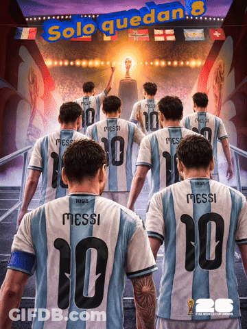 A Group Of Soccer Players With The Number 10 On Their Back GIF
