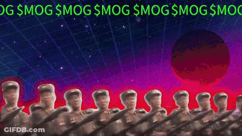 A Group Of Soldiers Are Standing In A Line With The Words Og $Mog $Mog $Mog $Mog $Mog $Mog $Mog $Mog GIF