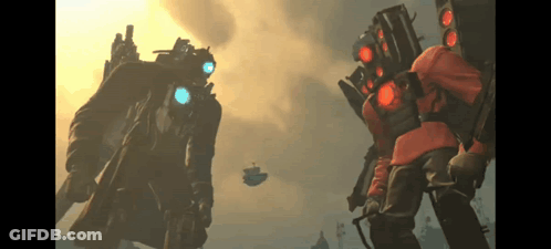 A Group Of Soldiers Are Standing Next To Each Other In A Video Game Scene GIF
