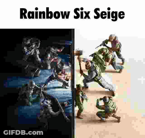 A Group Of Soldiers Are Standing Next To Each Other On A White Background . GIF