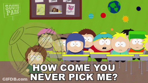A Group Of South Park Characters In A Classroom GIF