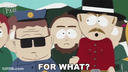 A Group Of South Park Characters Standing Next To Each Other GIF