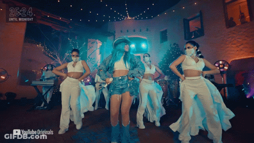 A Group Of Women Are Dancing In A Youtube Originals Video GIF