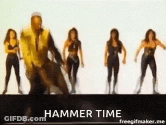 A Group Of Women Are Dancing In Front Of A Man . GIF