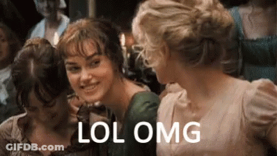 A Group Of Women Are Standing Next To Each Other And One Of Them Is Smiling . GIF