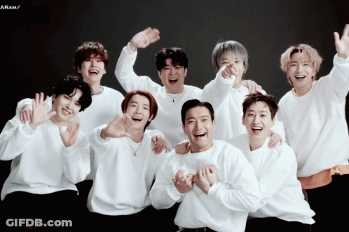 A Group Of Young Men Are Posing For A Picture With The Word Aram Visible In The Corner GIF