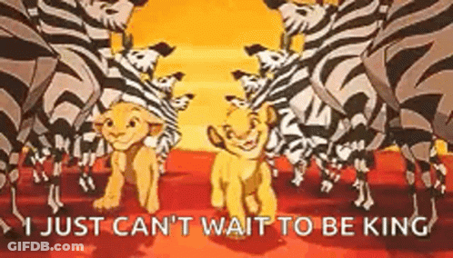 A Group Of Zebras Standing Next To Each Other In A Lion King Movie . GIF