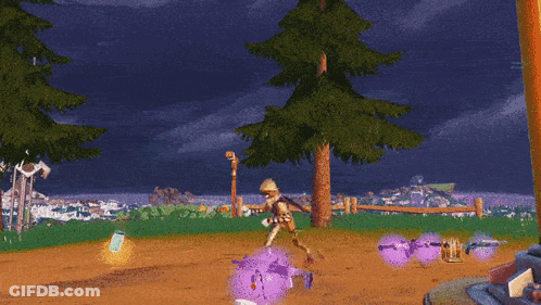 A Grumpy Cat In A Video Game Holding A Green Container With A White Cross On It GIF