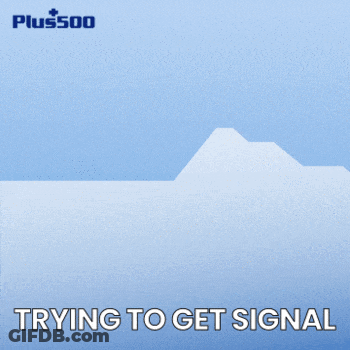 A Hand Holding A Cell Phone With The Word Plus500 On The Screen GIF
