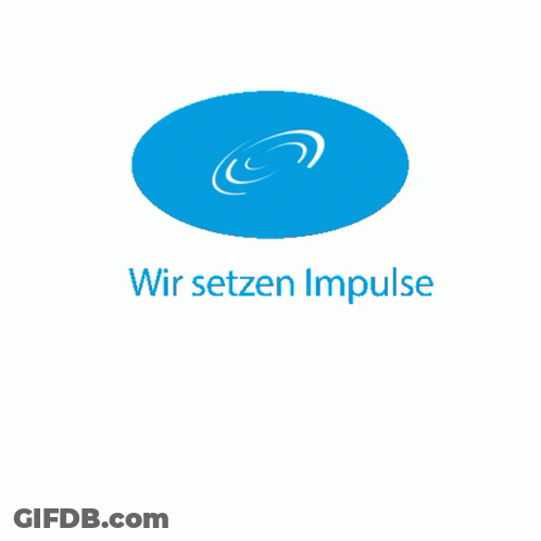 A Hand Is Pointing At A Blue Button That Says Wir Setzen GIF