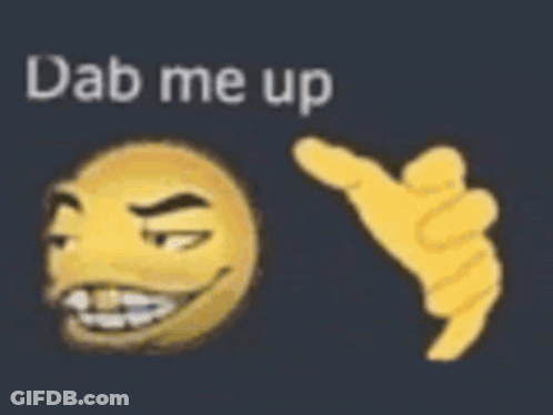 A Hand Is Pointing At A Smiley Face And The Word Ight Is On The Bottom . GIF