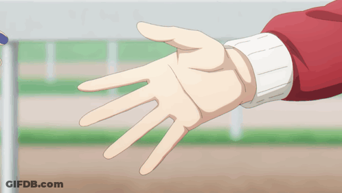 A Hand Is Reaching Out Towards Another Hand GIF