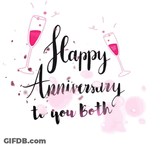 A Happy Anniversary To You Both Greeting Card GIF