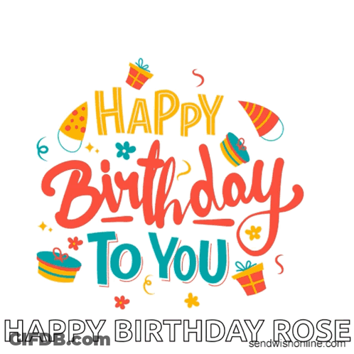 A Happy Birthday To You Greeting Card With Gifts And Confetti GIF