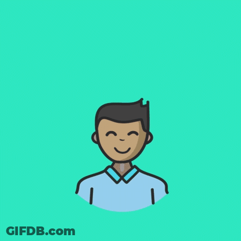 A Happy Boyfriend Day Card With A Smiling Man GIF