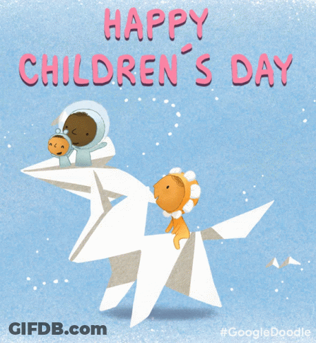 A Happy Children 'S Day Greeting From Google GIF