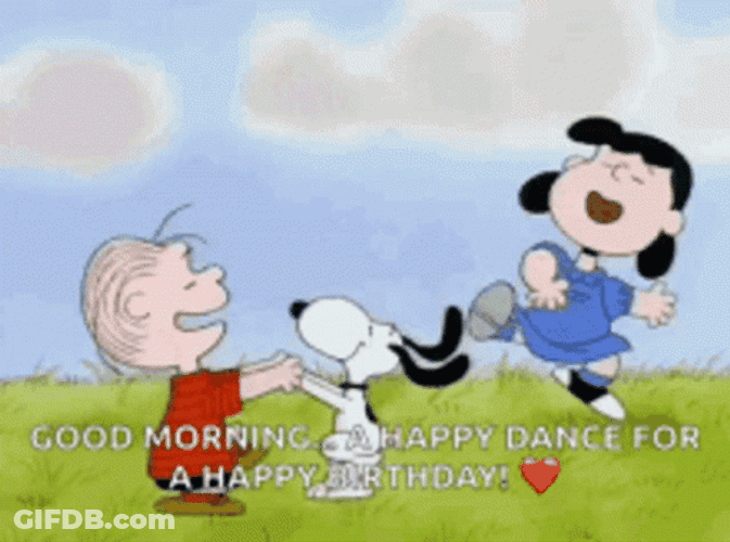 A Happy Dance For Snoopy Birthday GIF