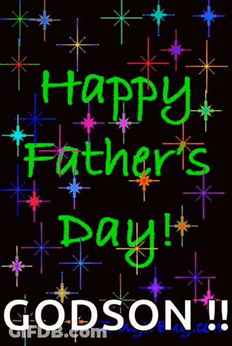 A Happy Father 'S Day Godson Greeting Card GIF
