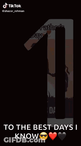 A Happy Father 'S Day Greeting Card With A Man Holding Two Children 'S Hands GIF