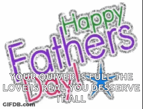 A Happy Father 'S Day Greeting Card With A Quote GIF