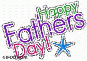 A Happy Father 'S Day Greeting With A Blue Star GIF