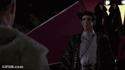 A Happy First Contact Day Sign With A Man Waving GIF