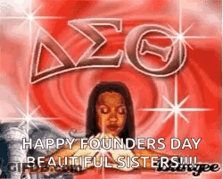 A Happy Founders Day Beautiful Sisters Greeting Card With A Picture Of A Woman And An Elephant . GIF