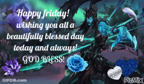 A Happy Friday Wishing You All A Beautifully Blessed Day Today And Always God Bless GIF