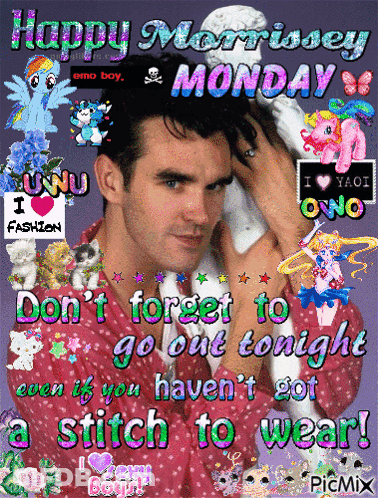 A Happy Morrissey Monday Greeting With A Man GIF