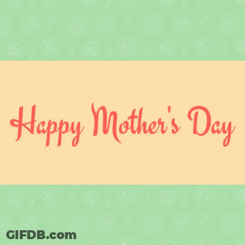 A Happy Mother 'S Day Card With Red Flowers GIF