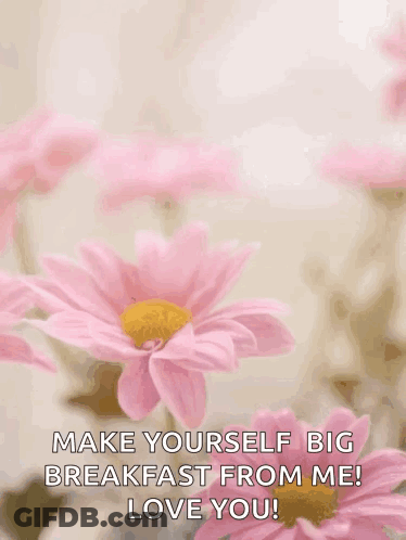 A Happy Mother 'S Day Greeting Card With Pink Flowers GIF