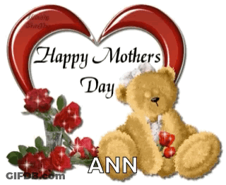 A Happy Mothers Day Card With A Teddy Bear GIF