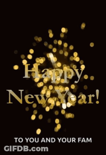 A Happy New Year Greeting Card To You And Your Family GIF