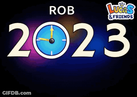 A Happy New Year Greeting Card With Fireworks And The Year 2024 GIF