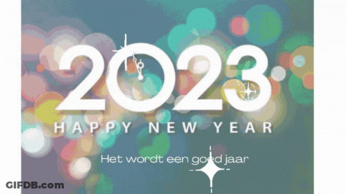 Happy New Year 2023 Greeting Card GIF