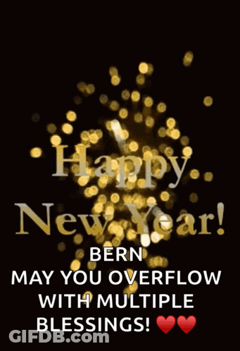 Happy New Year Blessings From Bern GIF