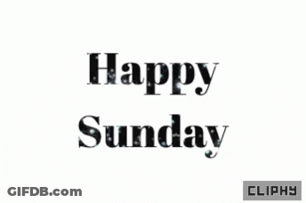A Happy Sunday Greeting With A Clippy Button GIF