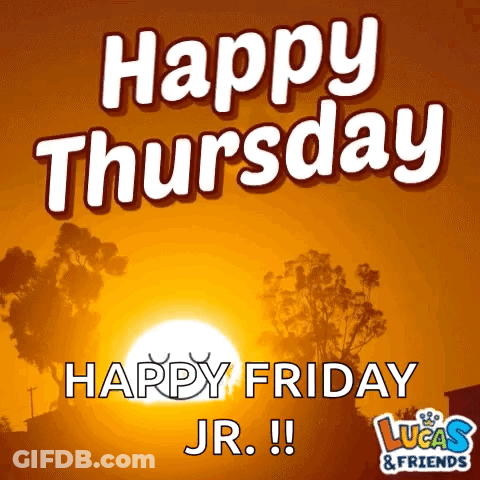 A Happy Thursday Lucas & Friends Greeting Card GIF