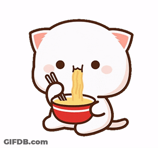 A Happy Time With Noodle GIF