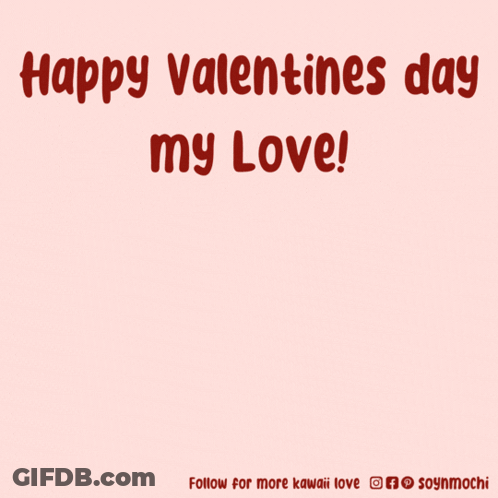 A Happy Valentine 'S Day Card With A Cartoon Dog GIF
